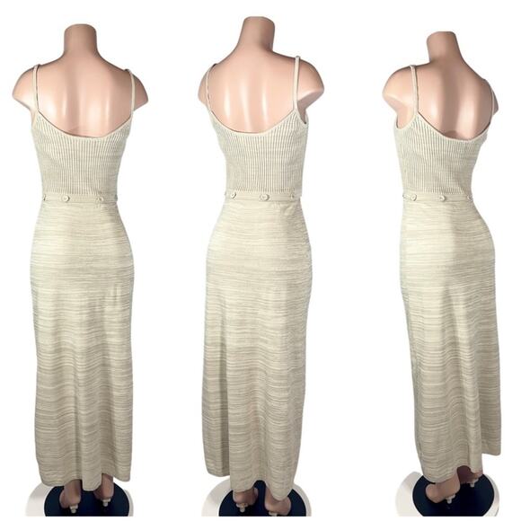 Christopher Esber Ruched Disconnect Cami Maxi Dress SZ L $700 - Picture 6 of 9